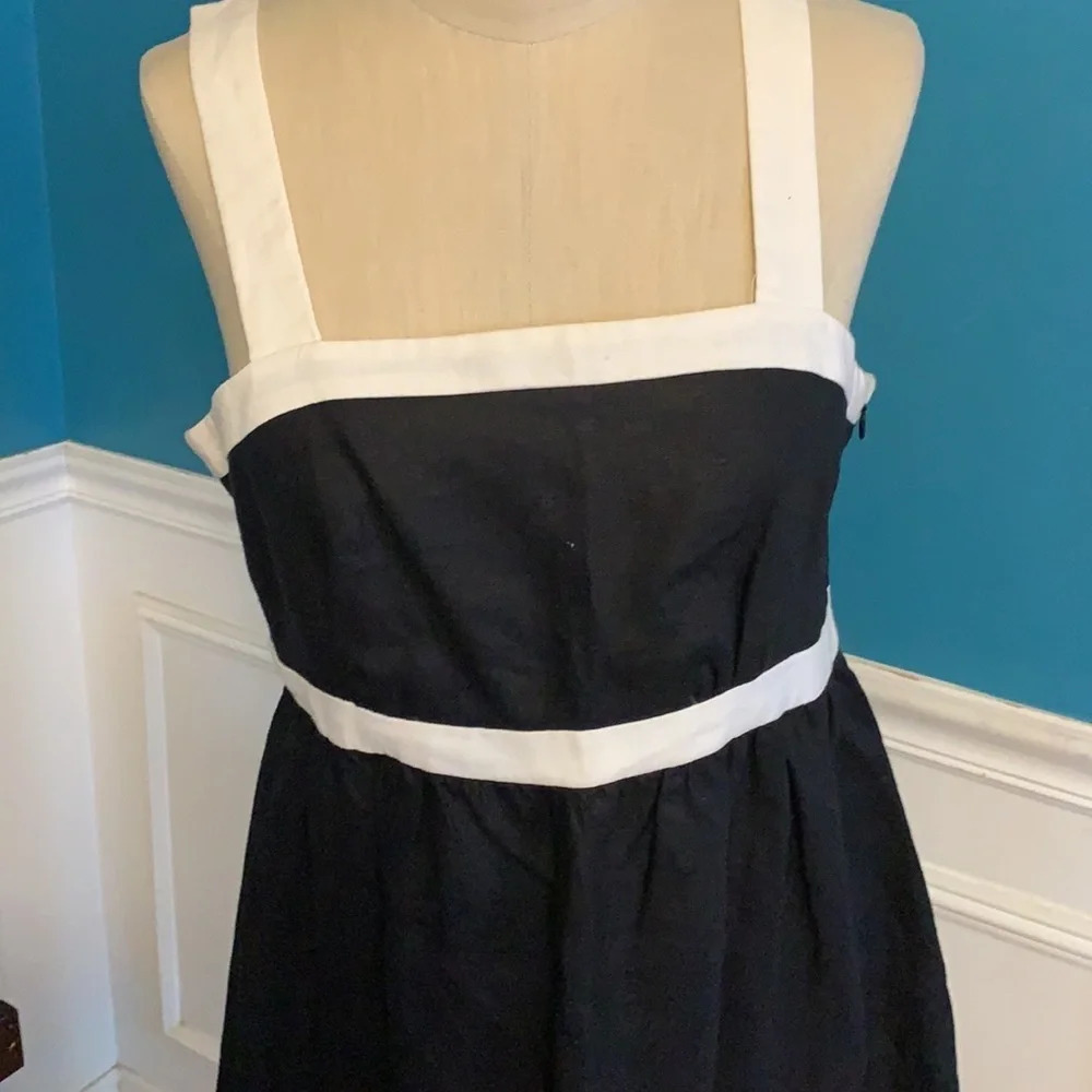 Women’s Style & Co. linen black & white dress size 6 - Picture 2 of 3